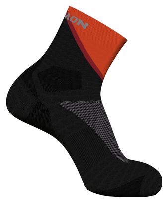 Salomon Pulse Ankle Unisex Socken Schwarz/Rot