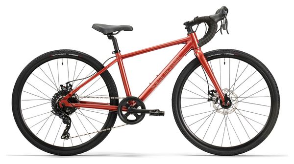 Vélo de Gravel Enfant Van Rysel Gravel 500 MicroSuift 10V 26'' Rouge