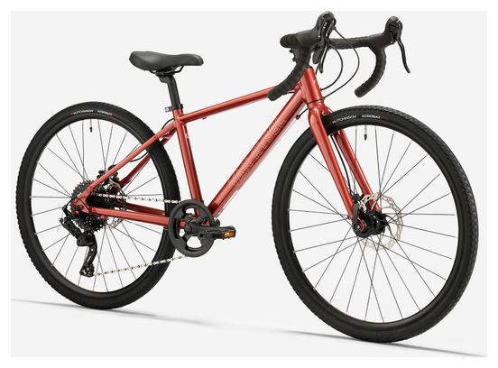 Vélo de Gravel Enfant Van Rysel Gravel 500 MicroSuift 10V 26'' Rouge
