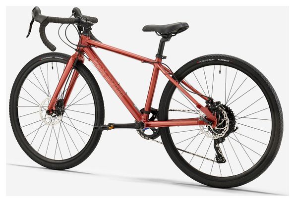 Vélo de Gravel Enfant Van Rysel Gravel 500 MicroSuift 10V 26'' Rouge