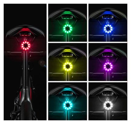 ROCKBROS Q1 Feu arrière de vélo à LED rechargeable USB