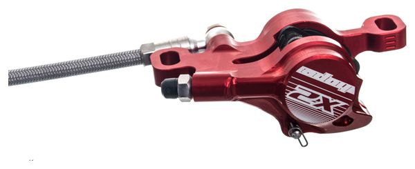 HOPE Rear Brake Tech X2 Red Edition Braided Hose Without Disc Without Adaptor