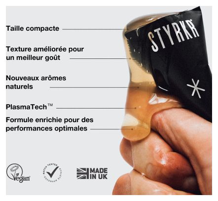 Gel énergétique Styrkr GEL30 Dual-Carb Goût neutre - 72g