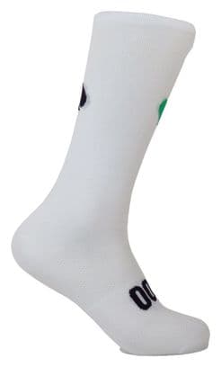 Chaussettes de cyclisme hautes blanches unisexes pour l'été Pokerface Pro