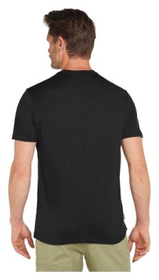 Icebreaker 150 Tech Lite Pukaki Reflected Technical T-Shirt Black