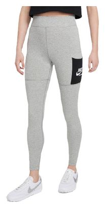 Nike Sportswear Heritage Damen Lange Tights Grau