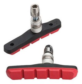x2 Patins de Freins Jagwire COMP MOUNTAIN XC Rouge toutes conditions