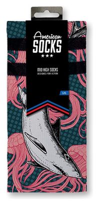 Shark Attack - Chaussettes Graphiques Techniques Coolmax - Cyclisme  Running et Sport