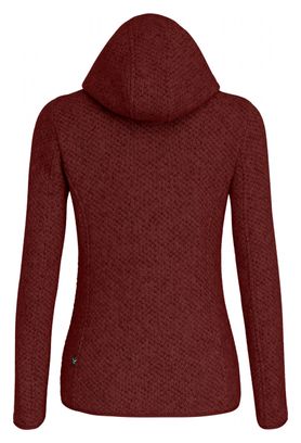 Veste à Capuche Femme Salewa Woolen 2L Rouge