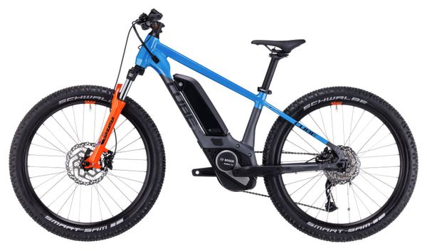 VTT Électrique Semi-Rigide Enfant Cube Acid 240 Hybrid Rookie Pro 400 Shimano Alivio/Altus 9V 400 Wh 24'' Gris Bleu Orange Actionteam 2023 7 - 10 ans