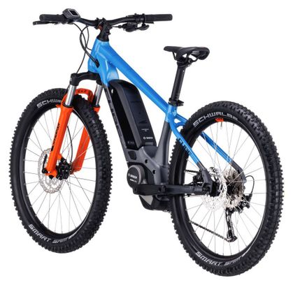 VTT Électrique Semi-Rigide Enfant Cube Acid 240 Hybrid Rookie Pro 400 Shimano Alivio/Altus 9V 400 Wh 24'' Gris Bleu Orange Actionteam 2023 7 - 10 ans