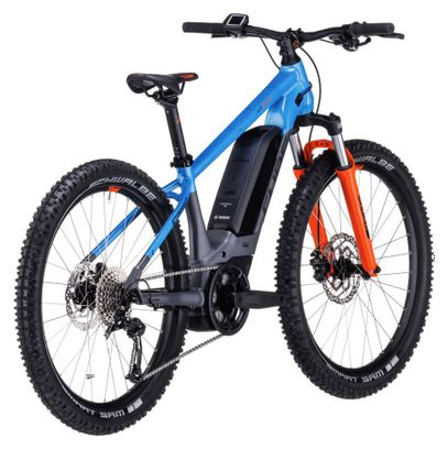 VTT Électrique Semi-Rigide Enfant Cube Acid 240 Hybrid Rookie Pro 400 Shimano Alivio/Altus 9V 400 Wh 24'' Gris Bleu Orange Actionteam 2023 7 - 10 ans