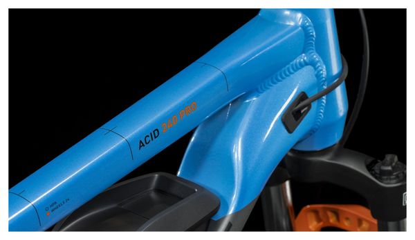 Cube Acid 240 Hybrid Rookie Pro 400 Kid Electric Hardtail MTB Shimano Alivio/Altus 9S 400 Wh 24'' Actionteam Grau Blau Orange 2023 7 - 10 Jahre alt
