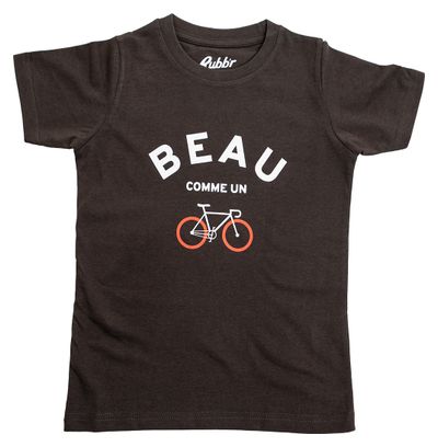 Rubb'r Beau Braun Kurzarm T-Shirt für Kinder