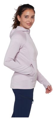 Forro polar Mammut Taiss Hooded Violeta Claro Mujer