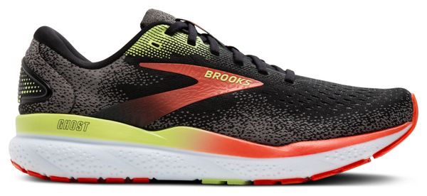 Brooks Ghost 16 Running-Schuhe Schwarz/Rot/Grün für Männer