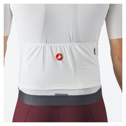 Castelli Espresso Men's Short Sleeve Jersey White Grey