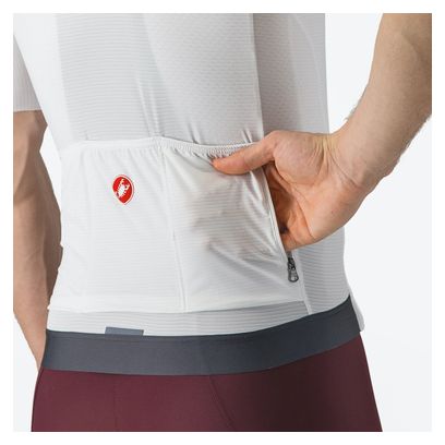 Castelli Espresso Men's Short Sleeve Jersey White Grey
