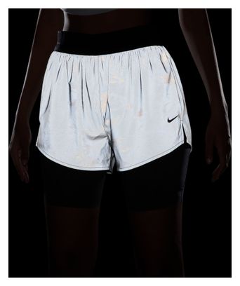 Nike Swift Dames Zilver 2-in-1 Short
