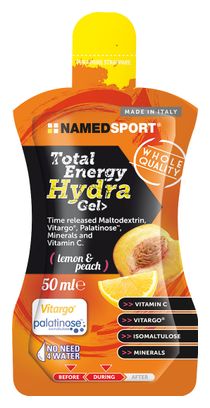 Gel Énergétique NamedSport Total Energy Hydra Gel 50ml Citron Peche