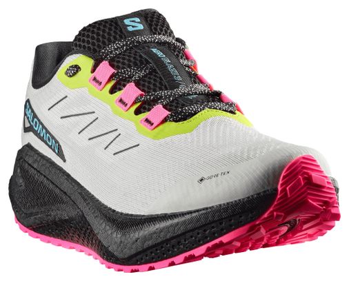 Laufschuhe Salomon Aero Blaze 3 GRVL GTX Weiß/Schwarz/Rosa Herren