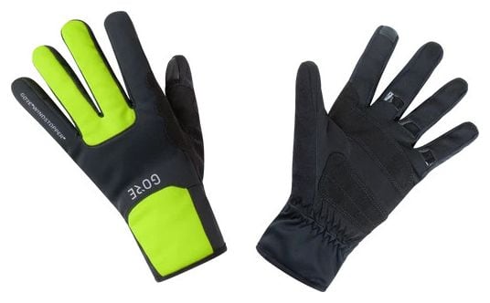 Gants Gore Wear M Windstopper Wear Thermo Noir/Jaune Fluo