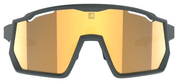 Azr Pro Race RX Matte Grey Gold Screen + Clear Screen + Protective Shell