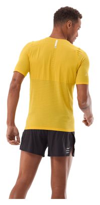 Compressport Pro Racing Short Sleeve Jersey Yellow Men's