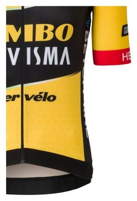 AGU Premium Team Jumbo-Visma Short Sleeve Jersey Geel