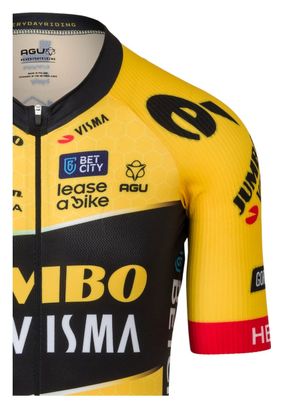 AGU Premium Team Jumbo-Visma Short Sleeve Jersey Yellow