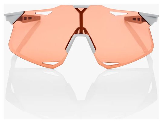 Hypercraft 100% Matte Gray Sunglasses - HiPER Coral Lens