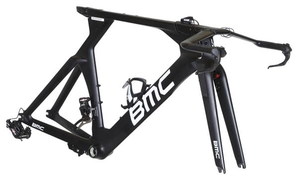 Vélo Team Pro - Kit Cadre / Fourche BMC Timemachine 01 AG2R Campagnolo Super Record EPS 11V Patins 2021 'Van Avermaet'