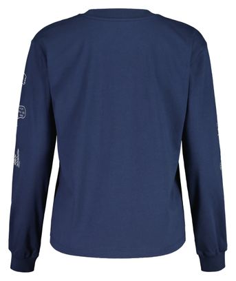 Maloja Dames-T-shirt Lange Mouw SommerausteinM. Blauw