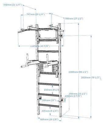 Espalier de gymnastique BenchK 232W