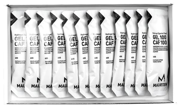 Lot de 12 Gels Énergétiques Maurten Gel 100 Caf 100 (avec Caféine) 12x40g