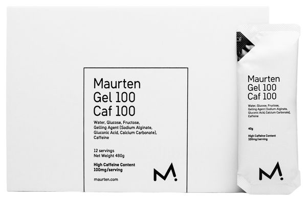 Maurten Gel 100 Caf 100-pakket - 12 x 40 g