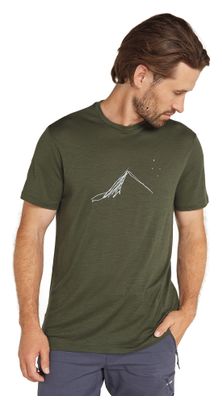 T-Shirt Technique Icebreaker 150 Tech Lite Southern Constellation Khaki