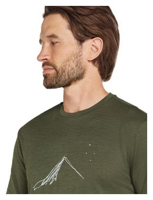 T-Shirt Technique Icebreaker 150 Tech Lite Southern Constellation Khaki