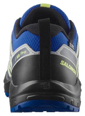 Chaussures Trail Salomon XA Pro V8 Waterproof Bleu/Vert Enfant