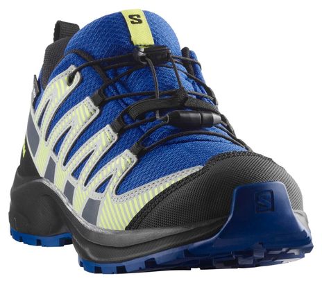 Chaussures Trail Salomon XA Pro V8 Waterproof Bleu/Vert Enfant