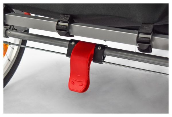 Rimorchio per bambini Storag 2in1 Nero/Bianco