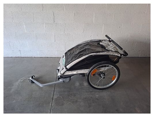 Rimorchio per bambini Storag 2in1 Nero/Bianco