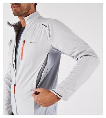 Heren Kiprun Run 900 Warm Grijs Long Sleeve Jacket