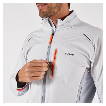 Heren Kiprun Run 900 Warm Grijs Long Sleeve Jacket