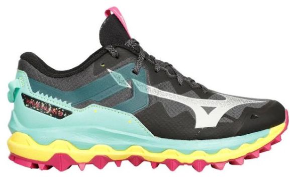 Mizuno Wave Mujin 9 Dames Trail Loopschoenen Zwart Meerkleurig