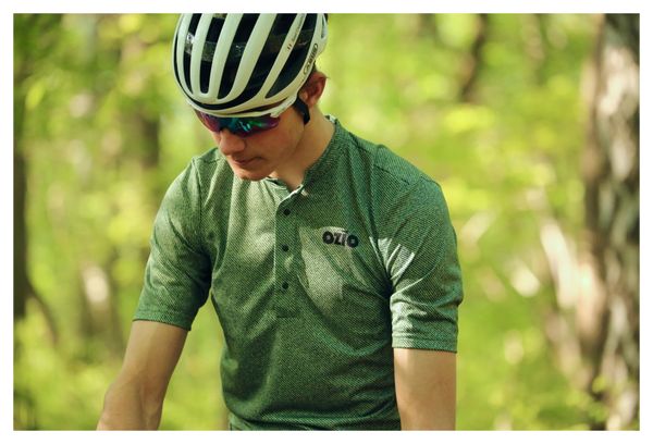 OZIO MAILLOT GRAVEL MANCHES COURTES EXPLORE VERT HOMME