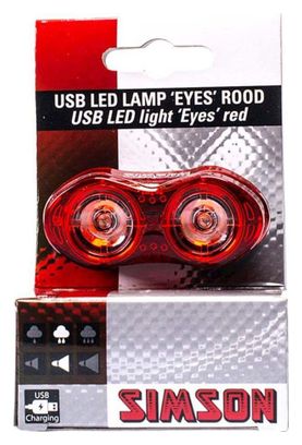SIMSON feu arrière Eyes usb tige de selle