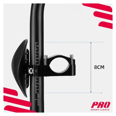 Guidon inclinable Triathlon Ø31.1/32.5 - Noir Vélo de route