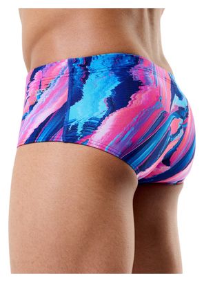 Maillot de Bain Speedo Club Training Printed Brief Bleu/Rose Homme