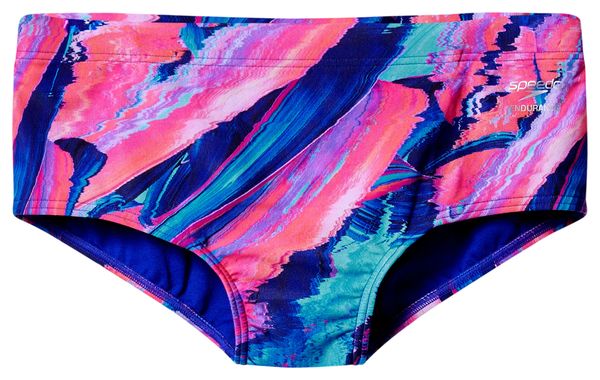 Maillot de Bain Speedo Club Training Printed Brief Bleu/Rose Homme